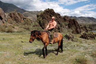 Владимир Путин в Туве. 3 августа 2009 года